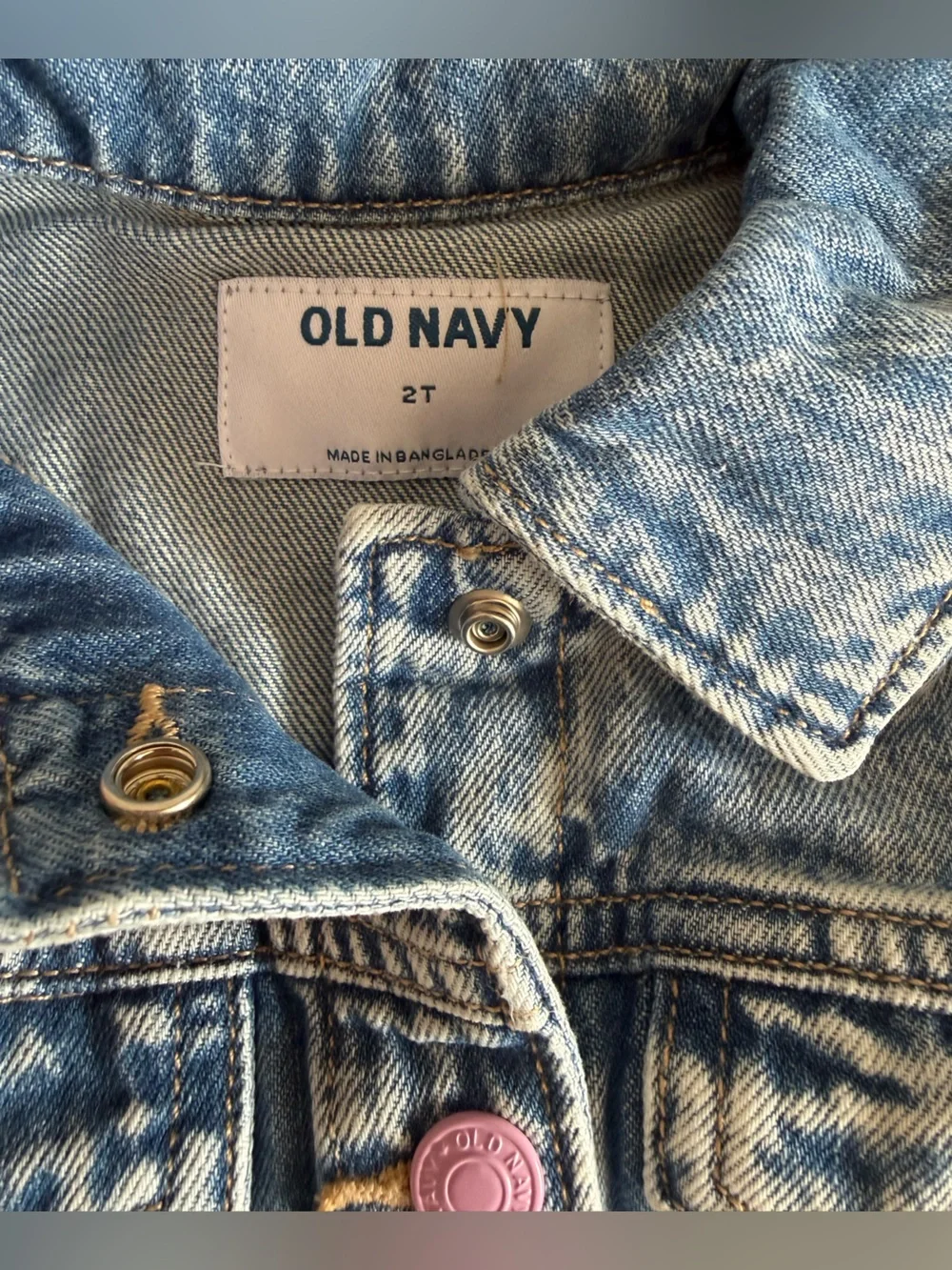 Old Navy Cropped Trucker Denim Jacket Blue 2T NWT